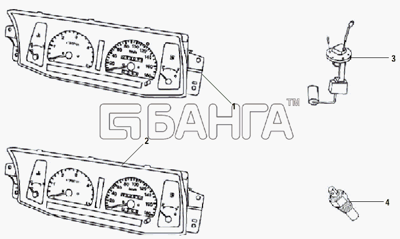 Great Wall GW-Sailor Схема COMBINATION INSTRUMENT-176 banga.ua
