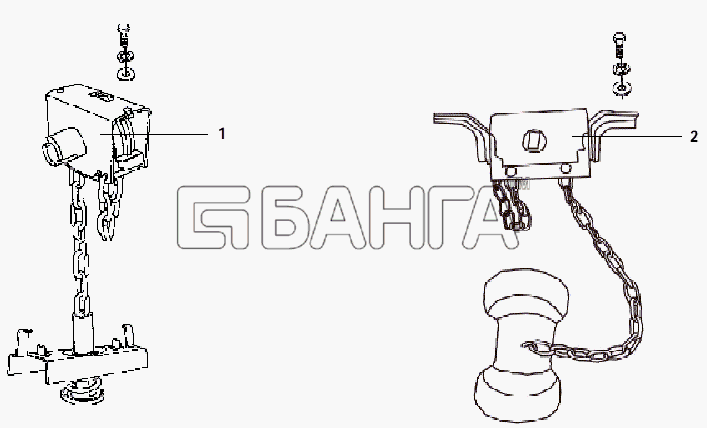 Great Wall GW-Sailor Схема SPARE TIRE REGULATOR-61 banga.ua