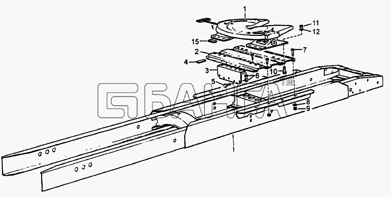 HOWO Howo cnhtc-huaxin Схема Седельное устройство 4x2-97 banga.ua