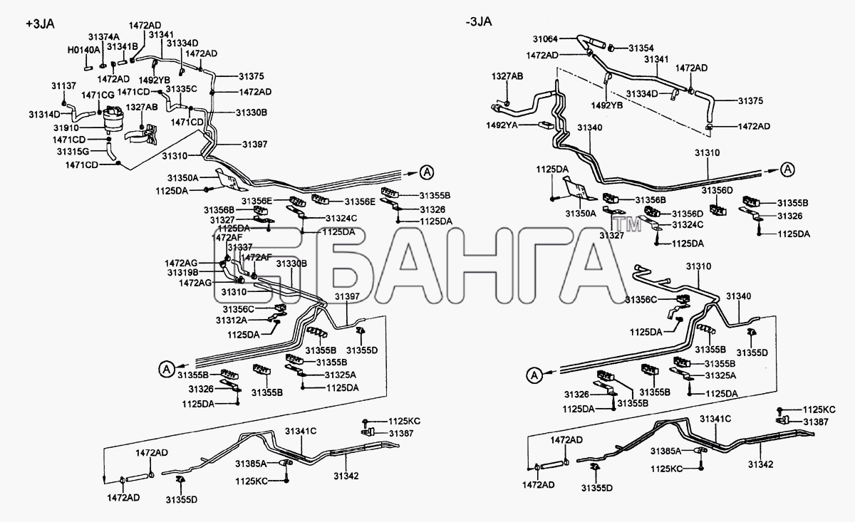 Hyundai Accent Схема FUEL LINES-117 banga.ua