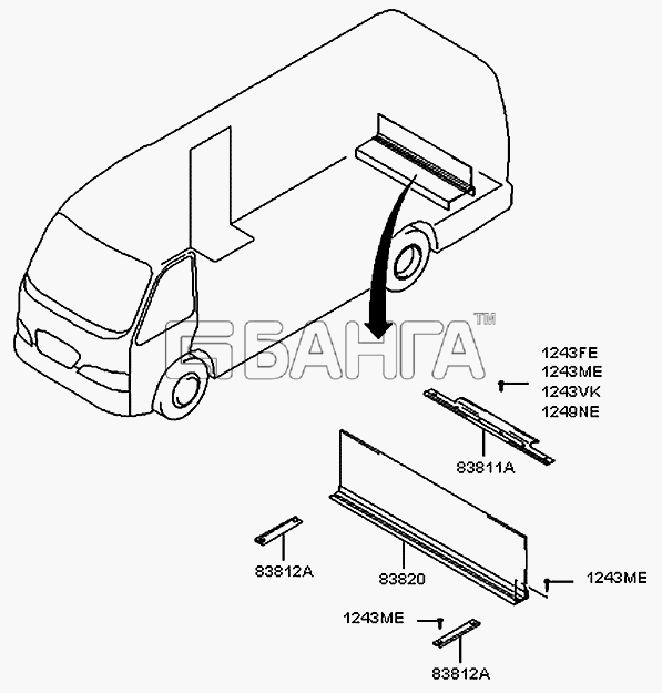 Hyundai County Схема Внутренняя отделка-10 banga.ua