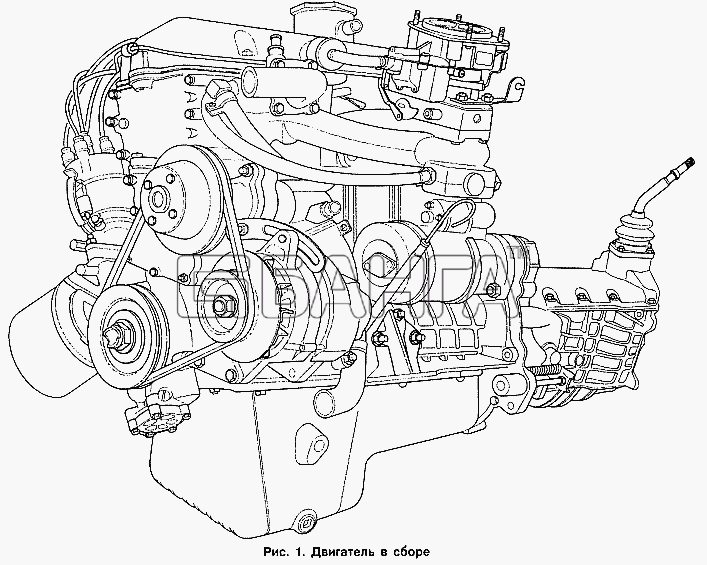 ИЖ ИЖ 2126 Схема Двигатель в сборе-4 banga.ua
