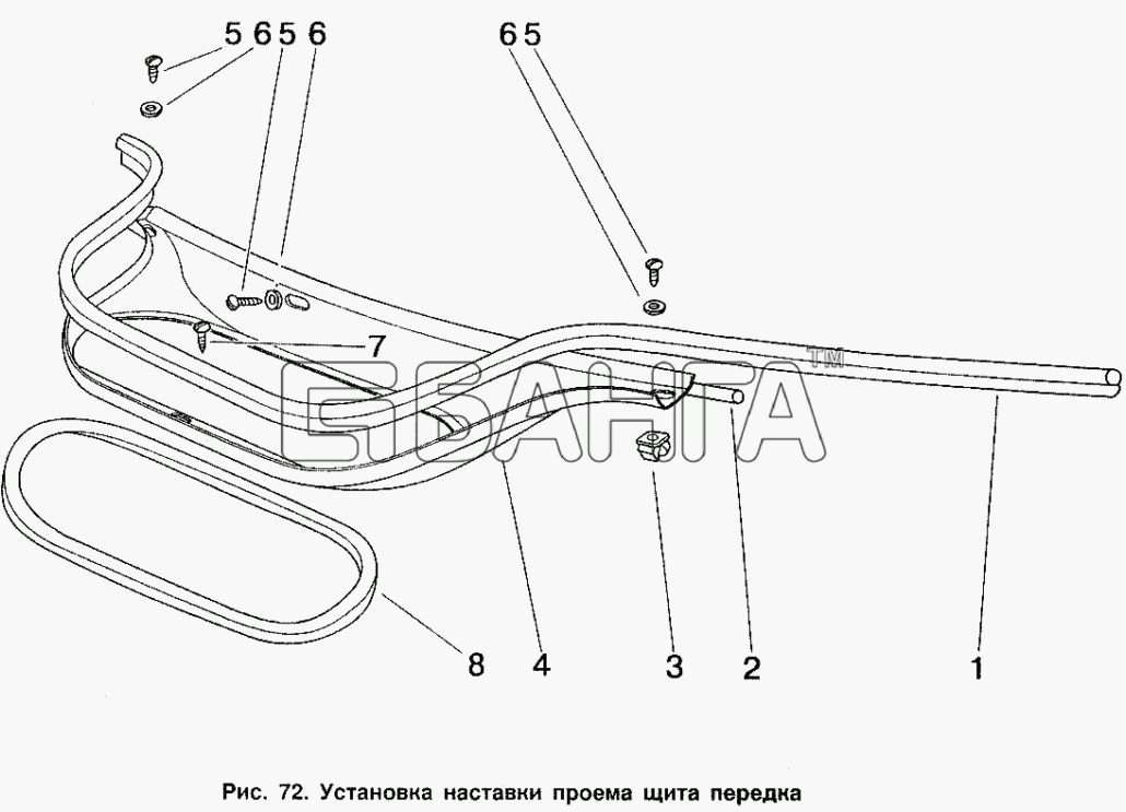 ИЖ ИЖ 2126 Схема Установка наставки проема щита передка-182 banga.ua