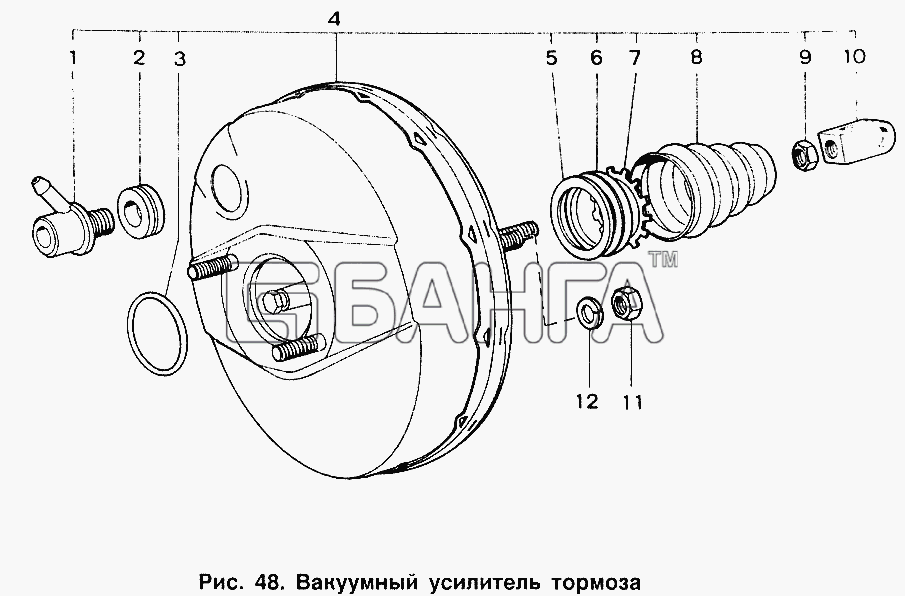 ИЖ ИЖ 2126 Схема Вакуумный усилитель тормоза-87 banga.ua