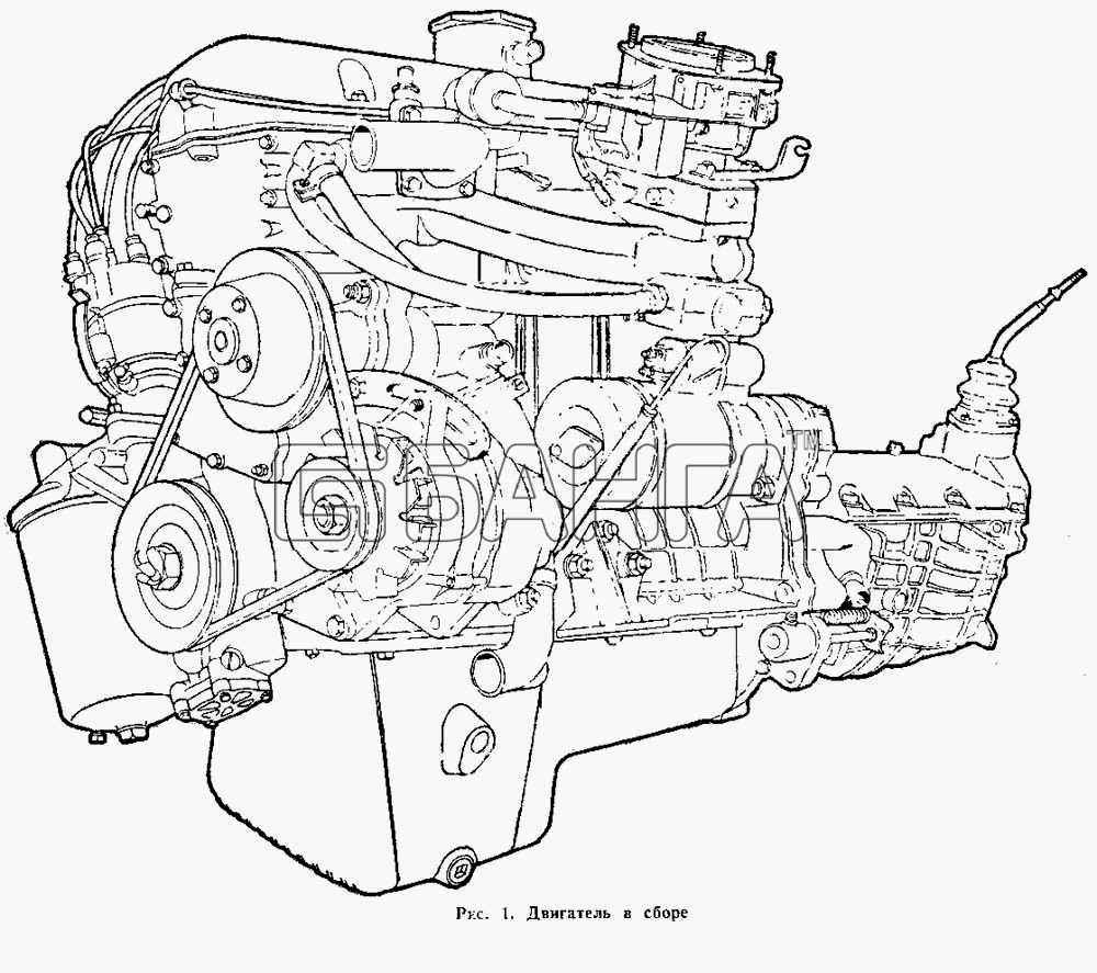 ИЖ ИЖ 2126 Схема Двигатель в сборе-55 banga.ua