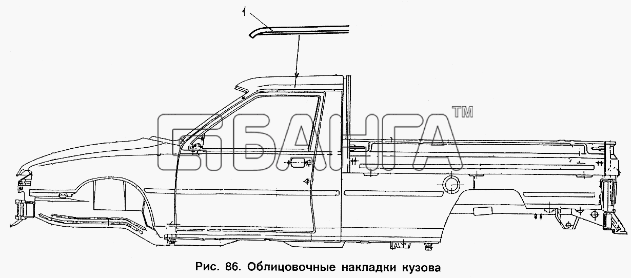 ИЖ ИЖ 2717 Схема Облицовочные накладки кузова-149 banga.ua