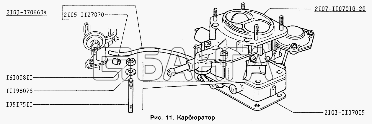 ИЖ ИЖ 2717 Схема Карбюратор-43 banga.ua