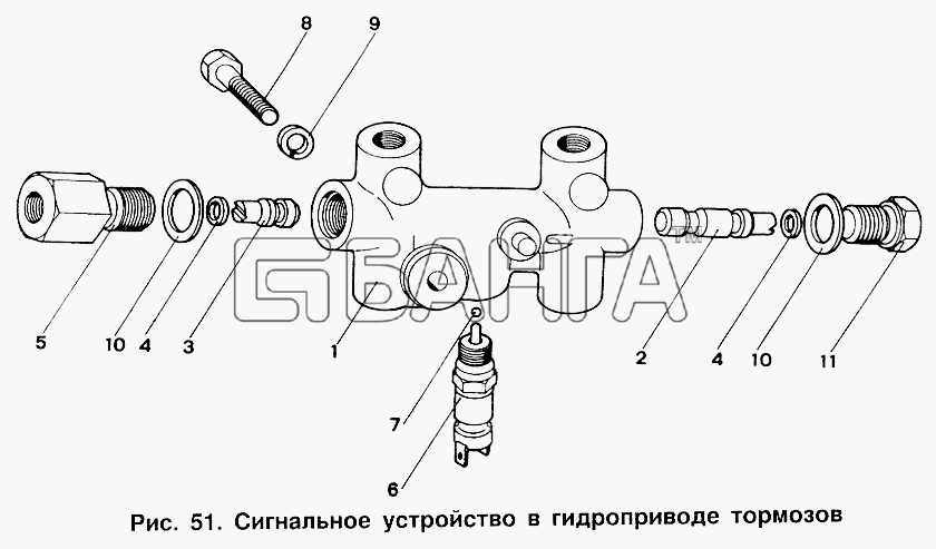 ИЖ ИЖ 2717 Схема Сигнальное устройство в гидроприводе banga.ua