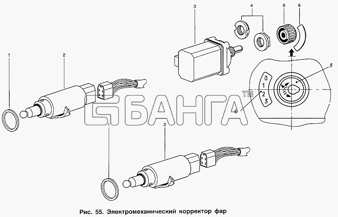 ИЖ ИЖ 2717 Схема Электромеханический корректор фар-121 banga.ua
