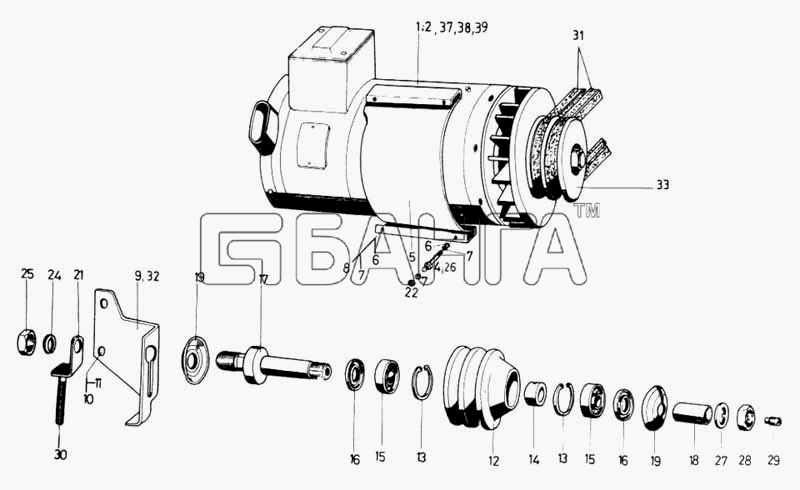 Ikarus 260.50 Схема Установка генератора-248 banga.ua