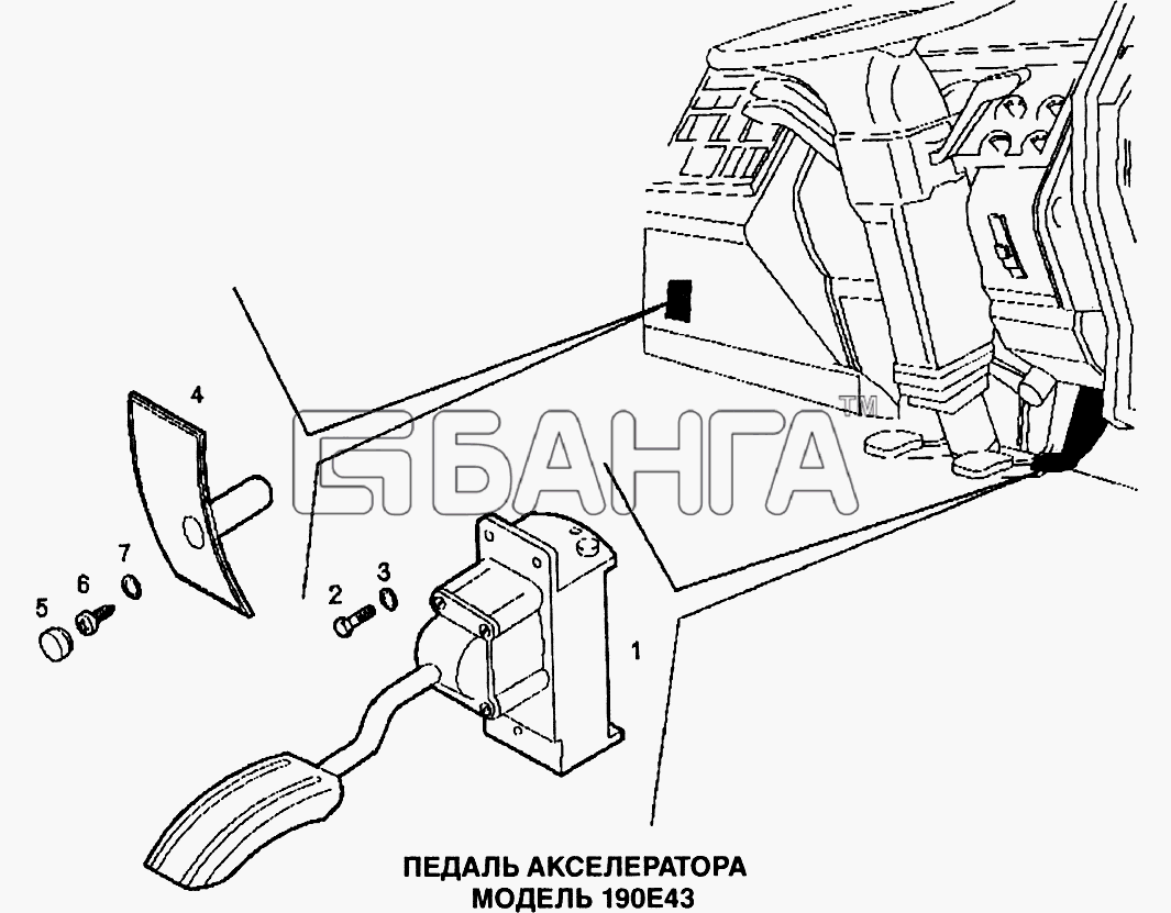IVECO EuroTech CURSOR Схема Педаль акселератора-209 banga.ua