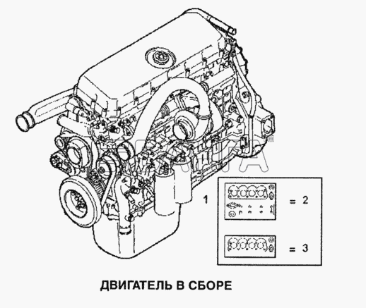 IVECO Stralis Схема Двигатель в сборе-4 banga.ua