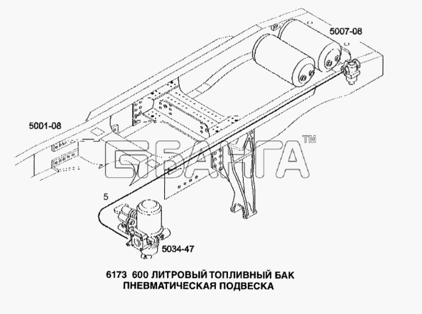 IVECO Stralis Схема Пневматическая подвеска-118 banga.ua