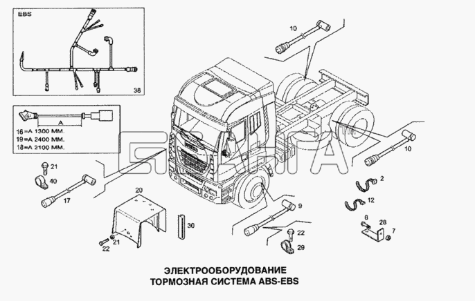 IVECO Stralis Схема Электрооборудование тормозная система banga.ua