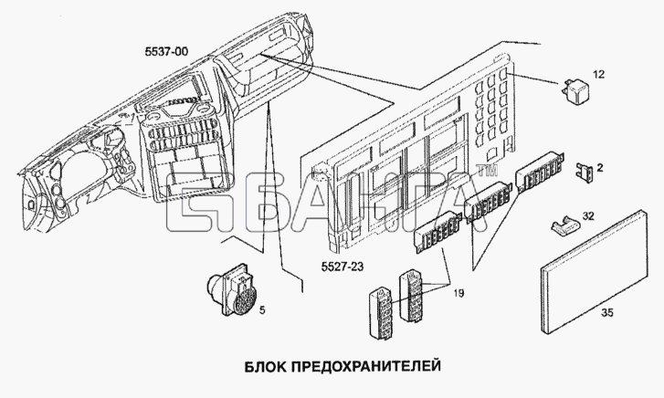 IVECO Stralis Схема Блок предохранителей-212 banga.ua