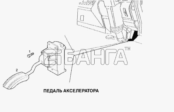 IVECO Stralis Схема Педаль акселератора-29 banga.ua