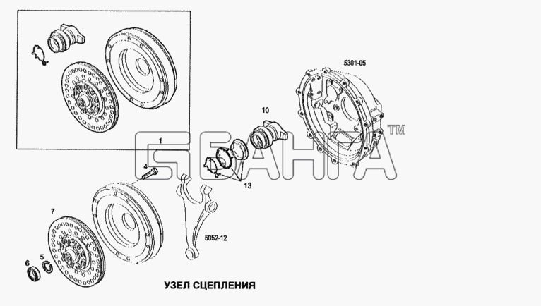 IVECO Stralis Схема Узел сцепления-82 banga.ua