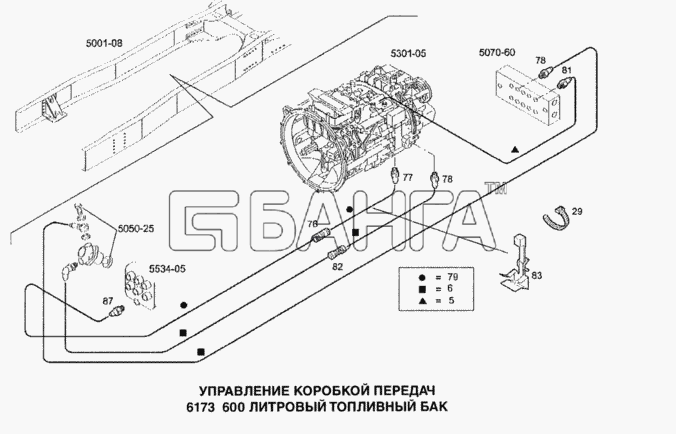 IVECO Stralis Схема Управление коробкой передач-92 banga.ua