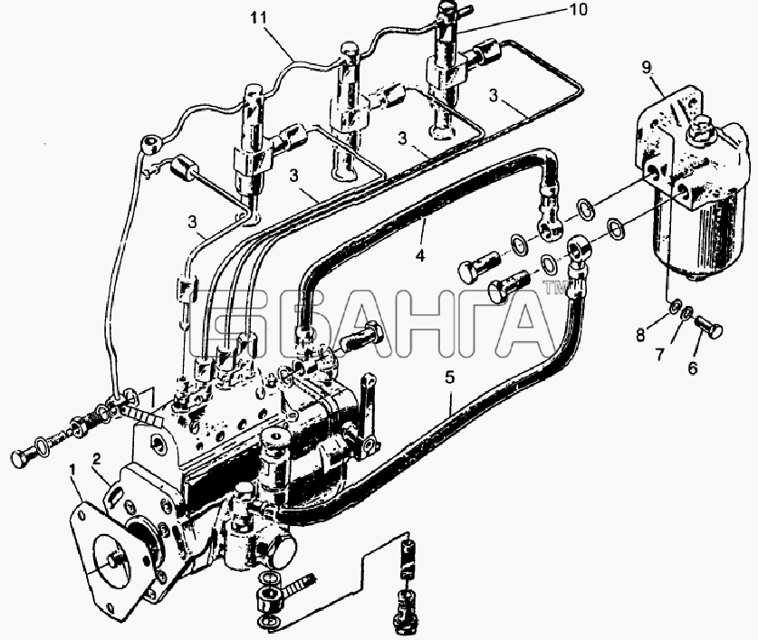 JAC Motors HFC 1020K-D126 Схема FUEL SUPPLY SYSTEM-15 banga.ua