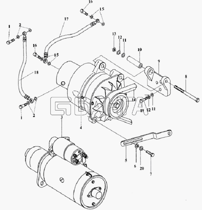 JAC Motors HFC 1020K-D126 Схема Electrical system-101 banga.ua