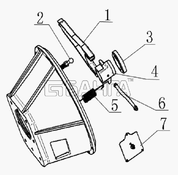 JAC Motors HFC 1020KR-D127 Схема 1602D4 Clutch controlling