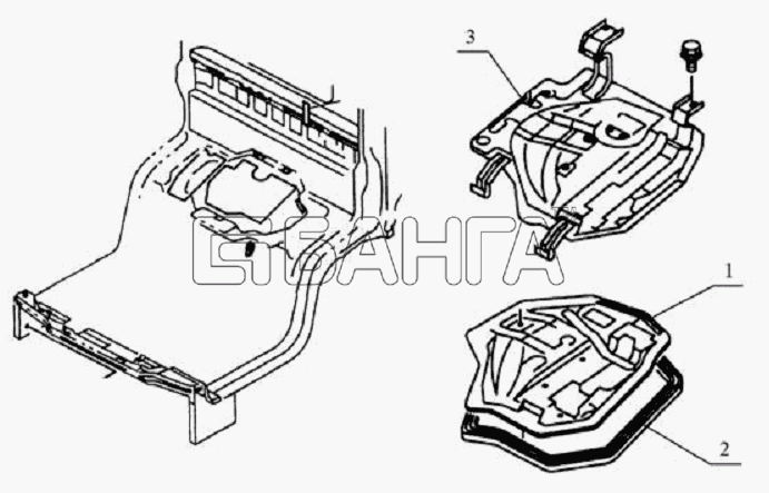 JAC Motors HFC 1020KR-D127 Схема 5107D0 Engine cover-56 banga.ua