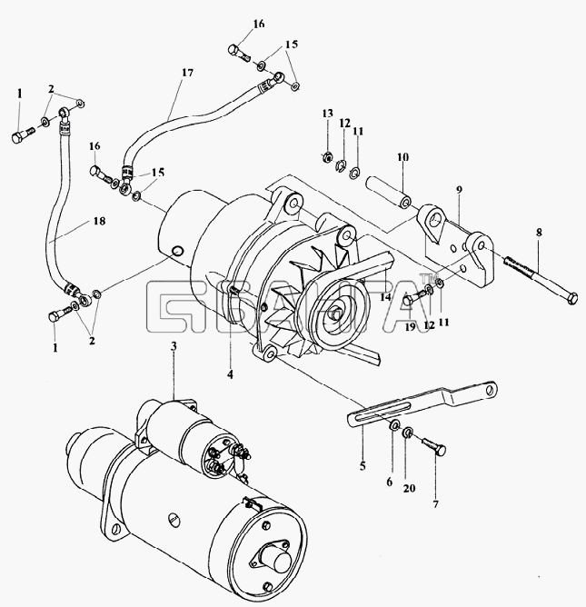 JAC Motors HFC 1020KR-D127 Схема Electrical system-105 banga.ua