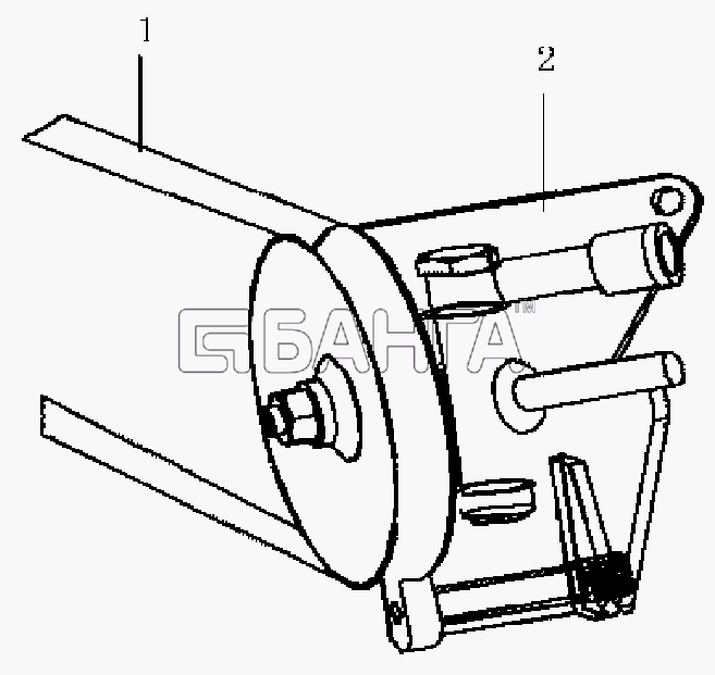 JAC Motors HFC 1020KR-D127 Схема Power steering pump-107 banga.ua