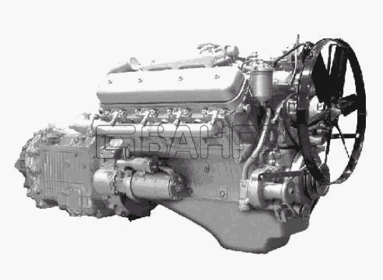 ЯМЗ ЯМЗ-238БЕ Схема Двигатели в сборе-4 banga.ua