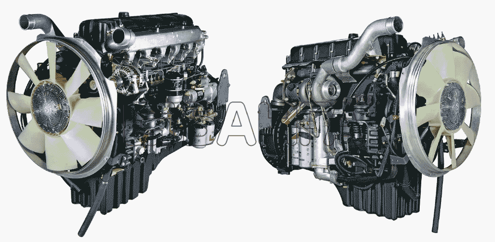 ЯМЗ ЯМЗ-650.10 (Евро 3) Схема Двигатель ЯМЗ-650 10 в сборе Основная
