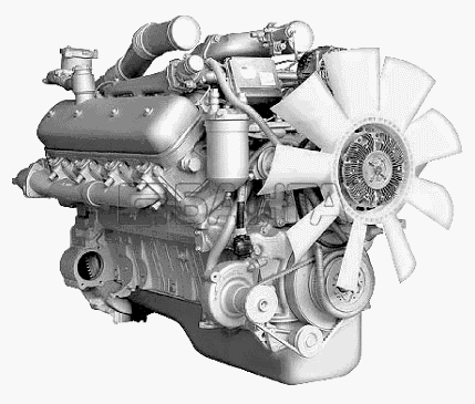 ЯМЗ ЯМЗ-6581.10 6582.10 (Евро 3) Схема Двигатели в сборе banga.ua