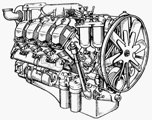 ЯМЗ ЯМЗ-8423 Схема Двигатель ЯМЗ-8423.10 banga.ua