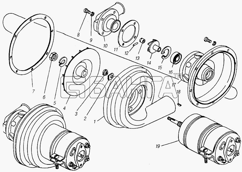 КамАЗ КамАЗ-4310 (каталог 2004 г) Схема Устройство предпусковое