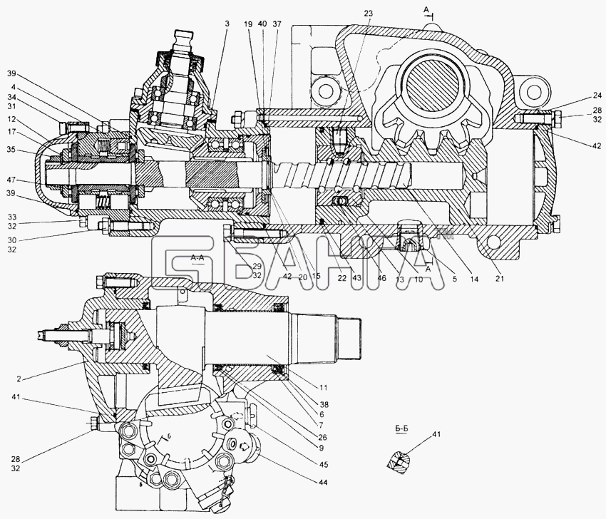 КамАЗ КамАЗ-4326 (каталог 2003г) Схема Механизм рулевой-346 banga.ua
