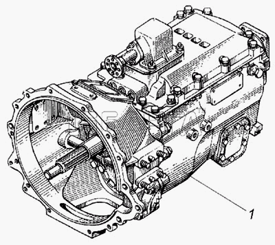 КамАЗ КамАЗ-4326 Схема Коробка передач (комплект для запасных banga.ua