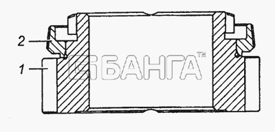 КамАЗ КамАЗ-53501 (6х6) Схема 154.1770050 Шестерня первичного вала