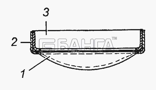 КамАЗ КамАЗ-43501 (4х4) Схема 5320-1101087-10 Сетка выдвижной трубы в