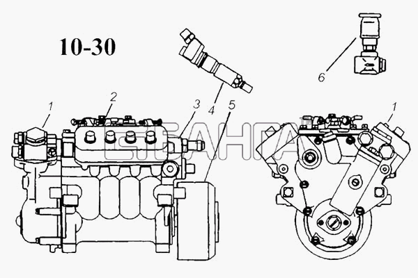 КамАЗ КамАЗ-5297 Схема Система питания двигателя-29 banga.ua