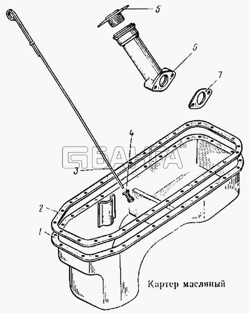 КамАЗ КамАЗ-5315 Схема Картер масляный-34 banga.ua