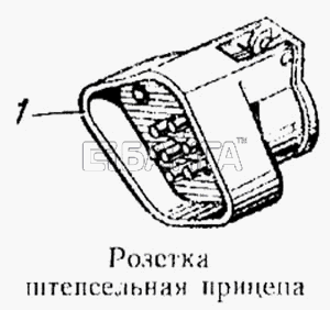 КамАЗ КамАЗ-5315 Схема Розетка штепсельная прицепа-131 banga.ua