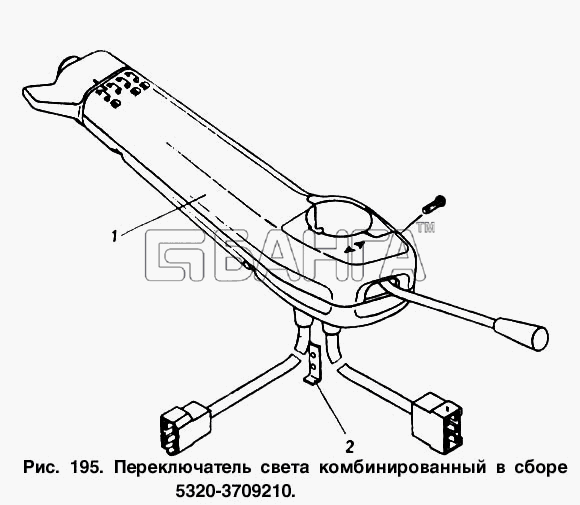 КамАЗ КамАЗ-54112 Схема Переключатель света комбинированный в banga.ua