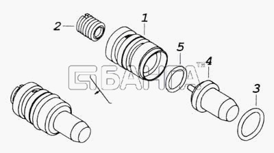 КамАЗ КамАЗ-53228 65111 Схема Клапан термосиловой в сборе-257 banga.ua