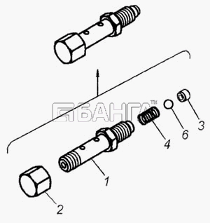 КамАЗ КамАЗ-6460 Схема Клапан в сборе-72 banga.ua