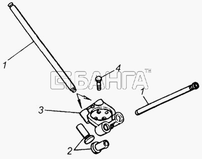 КамАЗ КамАЗ-65115 Схема Толкатели газораспределительного banga.ua