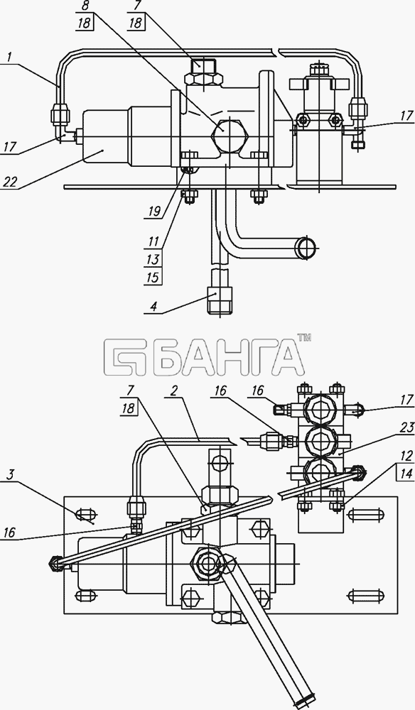 КамАЗ КамАЗ-65201 Схема 65115-8607120СБ Блок управления-18 banga.ua