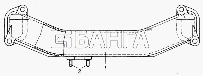 КамАЗ КамАЗ-6540 Схема Патрубок объединительный в сборе-103 banga.ua