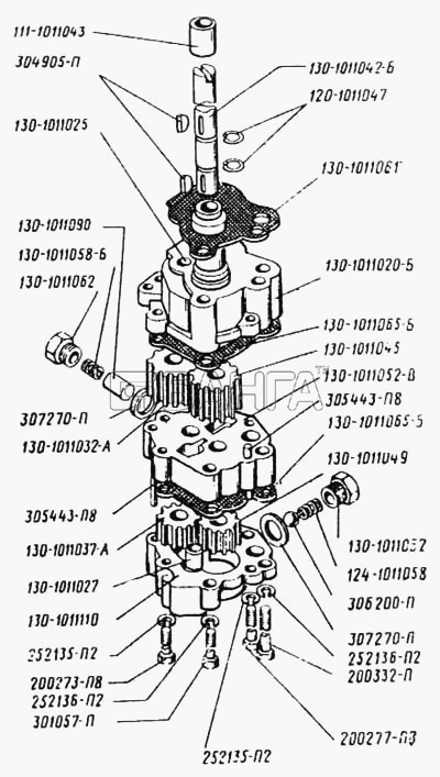 ЛАЗ ЛАЗ 699Р Схема Насос масляный-56 banga.ua