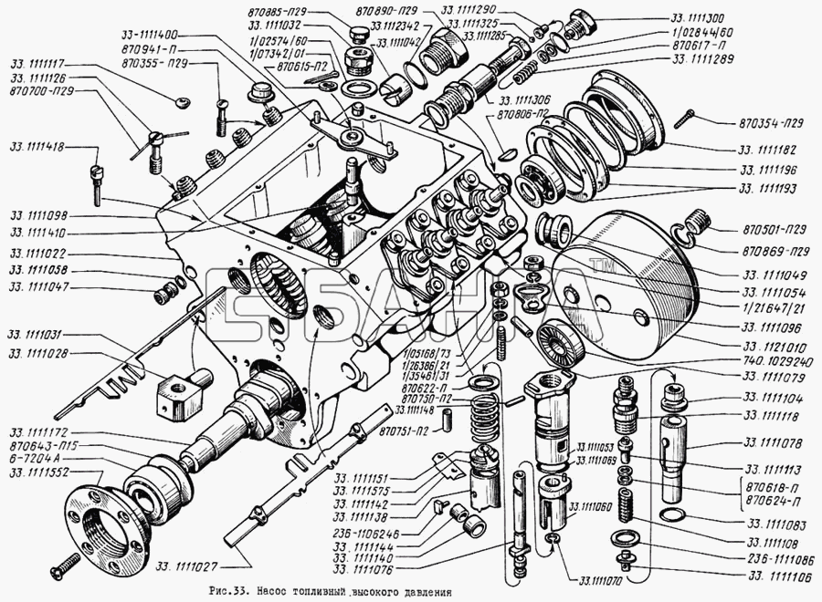 ЛиАЗ ЛиАЗ 5256 Схема Насос топливный высокого давления-94 banga.ua