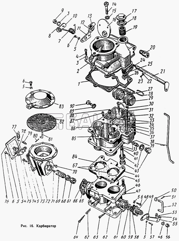 ЛиАЗ ЛиАЗ 677 Схема Карбюратор-51 banga.ua