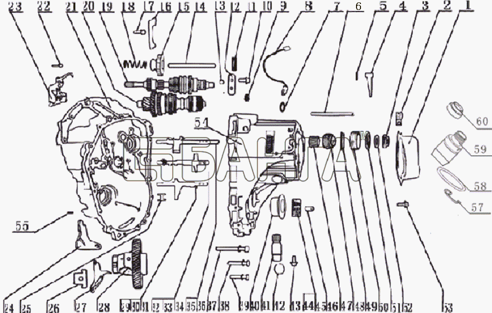 Lifan LF-7130A1 Breez 1 3 Схема Transmission axle-25 banga.ua